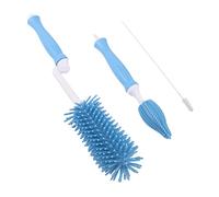 ibasenice 3pièces Brosse De Nettoyage Pour Biberon Et Tétine Garçon Fille Goupillon Silicone Souple Pour Nettoyer Les Biberons