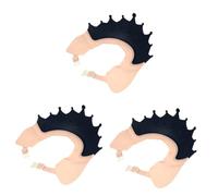 ibasenice 3pièces Chapeau De Bain Réglable Pour Garçon Fille Bonnet De Lavage Protégeant Les Oreilles Yeux Pour Garçon Fille Et Tout Design Adorable Et Confortable Élégant