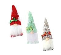 ibasenice 3pièces Décorations De Noël Gnome Pour Table Décorations De Noël Avec Motifs Uniques Ornements De Fête Pour Intérieur Et Extérieur
