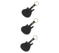 ibasenice 3pièces Étui à Médiator Cuir PU pour Guitare Support De Médiator Portable avec Chaîne pour Stockage De Plectres Et Accessoires Musique