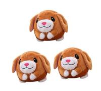 ibasenice 3pièces Jouet Peluche Interactif USB pour Chien Balle Sautante Musicale avec Enregistrement Chansons pour Noël Anniversaires