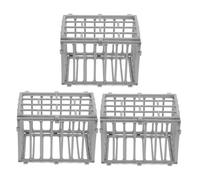 ibasenice 3pièces Miniature Cage Animaux Accessoires Décoratifs pour Maison De Poupée Modèle De Clôture pour Petits Animaux Jouets Fée Farm Animal