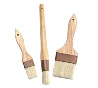 ibasenice 3pièces Pinceau à Huile pour Barbecue Extérieur à Badigeonner Cuire Facile à Utiliser Répartition Uniforme Poils Résistants Santé Meilleure