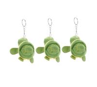 ibasenice 3pièces Porte-clés Peluche Tortue Mignonne Accessoires Peluche pour Et Clés Décorations Forme De Tortue