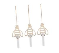 ibasenice 3pièces Vase Suspendu Mural Bois Conteneur De Fleurs Hydroponiques Jardinière Murale pour Plantes Intérieur