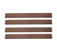 ibasenice 4 baguettes de bois plates, chevilles en bois pour loisirs | Planches de bois brut, poncées, carbonisées et imputrescibles, pour le modélisme, les cadres et le travail du bois.
