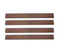 ibasenice 4 baguettes de bois plates, chevilles en bois pour loisirs | Planches de bois brut, poncées, carbonisées et imputrescibles, pour le modélisme, les cadres et le travail du bois.