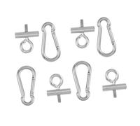 ibasenice 4 Ensembles Kit de Fixation pour Auvent Acier Inoxydable avec Mousquetons Bouchons de Fin de Rail Résistants Aux Intempéries pour Camping-Car Caravane et Terrasse