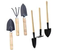 ibasenice 4 Ensembles Outils de Jardinage désherbeur Râteau Long pelles Transplantation désherbage pelouse Outil de Jardinage truelles de Jardinage Outil à Main de truelles de Jardin Le Fer