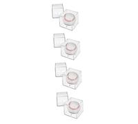 ibasenice 4 Ensembles Vitrine Baseball Acrylique Transparente Boîte Protectrice Étanche avec Support Présentoir Sécurisé pour Et Amateurs 2 Pièces * 4