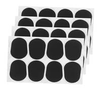 ibasenice 4 Feuilles Patch pour Embouchure de Saxophone Coussinets pour Bec de Saxophone Alto en Silicone Noir Stabilisent le Tube Réduisent L’usure Vibrations Éducateurs et Musiciens
