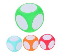 ibasenice 4 Grands Dés Pédagogiques : Blocs Effaçables À Sec De 6 cm - Jeux De Probabilités Et Outils d'apprentissage des Fractions - Centre De Mathématiques pour La Classe