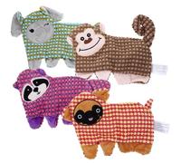 ibasenice 4 Pièces à Mâcher pour Chiot Jouets Petit à Mâcher De Chien à Mâcher pour Chien Fournitures pour Chiots Grinçant Dentition Peluche Animal De Compagnie Chiffon