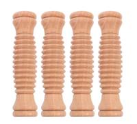 ibasenice 4 Pièces Bois pour Massage Du Corps Outil de Relaxation Musculaire Portable pour Dos Visage Cou Mains et Jambes Accessoire Multifonction Yoga et Fitness
