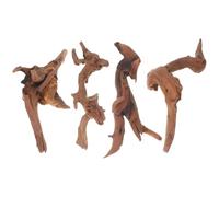 ibasenice 4 Pièces Branches de Bois Naturel pour Aquarium 15-20 Cm, Décoration Réaliste et Résistante pour Aquascaping et Poissons d'eau Douce