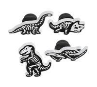 ibasenice 4 pièces Broche Dinosaure Squelette Alliage Set de Épingle Originale pour Sac Manteau Châle Accessoire Mode Unisexe