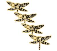 ibasenice 4 pièces Broche Dragonfly Cartoon Alliage Épingle Décorative pour Costume Occidental Badge Animal pour Vêtements Accessoire Mode Chic pour Femme
