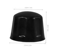 ibasenice 4 pièces Cache-moyeux Caoutchouc pour Jantes ATV Protection Étanche Anti-poussière Accessoires Quad Robustes Lot de Capuchons de Moyeu Roues