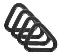 ibasenice 4 Pièces Carabiner Buckle Alliage Aluminium Durable Clip de Sécurité Antiperte pour Escalade Randonnée et Usage Lot de Noir