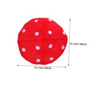 ibasenice 4 pièces Chapeaux Champignon Rouges à Pois Blancs Accessoires pour Cosplay Fêtes et Spectacles Couvre Chefs Confortables pour Garçon Fille