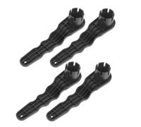 ibasenice 4 Pièces Clé à Clé à Valve De Gonflage Outil De Kayak pour Vannes à Air Outil De Vanne De Kayak Dissolvant De Soupape De Bateau à Soupape à Main Plastique Noir