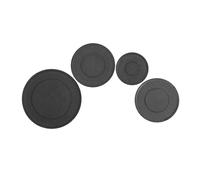 ibasenice 4 Pièces Couvercles de Brûleur Universels pour Cuisinière à Lot de Installation Facile Distribution Uniforme de Flamme Compatible avec Prévention Débordements de Flamme