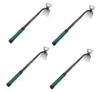 ibasenice 4 Pièces Désherbeur à Main Acier Durable Outil de Jardinage Ergonomique pour Élimination Mauvaises Jardin Parc Pelouse