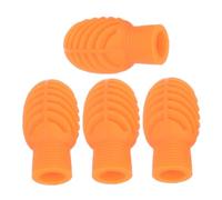 ibasenice 4 Pièces Embouts Silicone Silencieux pour Baguettes de Batterie Coussinets Réducteurs de Bruit pour Pratique Discrète Protection des Peaux de Tambour Accessoires Anti-usure