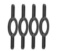 ibasenice 4 Pièces Entretoise pour Haut-Parleur de Voiture, Support de Tweeter pour Voiture en Plastique Noir, des Vibrations, pour Système Audio Véhicule, Installation à Domicile