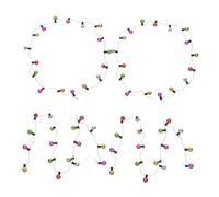 ibasenice 4 Pièces Guirlande Lumineuse Mini Ampoules Perles pour Maison de Poupée Décoration Sapin de Noël Éclairage Féerique Compact pour Projets DIY