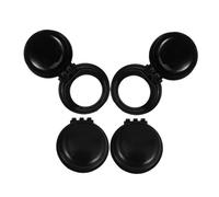 ibasenice 4 Pièces Housse De Protection Pour Cuisinière à Pare-chocs De Capot Pointes D'accessoires Cuisinière à De Protection Clip à Ressort Annulaire Robuste Plastique Black