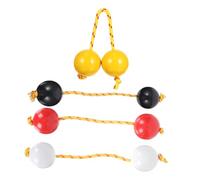 ibasenice 4 pièces Kashaka Shaker Double Gourd Percussion Ball Lightweight Rhythmic Music Rattle for Teenagers and Adults Portable African Handheld Shaker for Parties and Relaxation