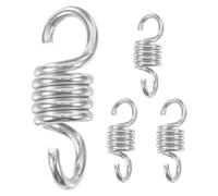 ibasenice 4 Pièces Kit de Ressorts Robustes en Acier pour Fauteuil Hamac Suspendu, Absorption D'impact et Ajustement Flexible, pour Patios Extérieurs et Paquet de Frappe