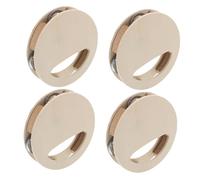 ibasenice 4 Pièces Kit Diy Râclette Bois Non Peint pour Garçon Fille Tambourin Sensoriel Montessori pour Développement des Tout Petits à Peindre et Décorer