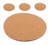 ibasenice 4 Pièces Liège Antidérapants Lot de sous Plats Ronds Liège pour Pots de Plantes Protection des Meubles et Sols Humidité Saleté