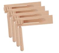 ibasenice 4 pièces Lot Créateur de Bruit à Cliquet Bois Instrument Musique Rotatif Éducatif Castagnettes pour Garçon Fille Percussion Sûr sans Bavure Stimulation Intérêt Musical