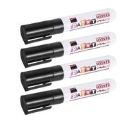 ibasenice 4 Pièces Marqueur de Réparation, Pointe 8mm Noire | Plastique, Tracé Résistant aux Intempéries, pour Stèles et Repères Funéraires, Usage Familial et Entretien