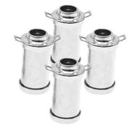 ibasenice 4 Pièces Mini Milk Jug Vintage Alloy Metal Can Miniature Dollhouse Accessories for Tiny House Scene and Mini Kitchen Decor