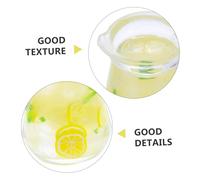ibasenice 4 Pièces Miniature Lemon Tea Set for Dollhouse Realistic Lemonade Pitcher and Glasses with Detailed Summer Drink Accessories for Miniature Decor and Imaginative Play