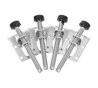 ibasenice 4 Pièces Niveleur de Pieds de Meubles Réglable en Acier | Base Capuchon Protecteur, Micro Réglage pour Sols Irréguliers, Réparation de Mobilier et Stabilité Couleur Aléatoire