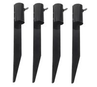 ibasenice 4 pièces Piquets Métalliques de Remplacement pour Lampes Solaires Supports Robustes et Résistants pour Éclairage de Jardin et Fixation Parasol Extérieur