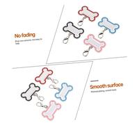 ibasenice 4 pièces Plaques Identification pour Chien Acier Inoxydable Étiquettes Noms pour Colliers Accessoires Solides et Durables pour Animaux