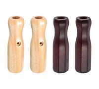 ibasenice 4 Pièces Poignées de Remplacement Bois Foot Lot de Antidérapantes Poignée Octogonale pour Table de Football Accessoires pour Jeu de Football de Table