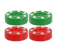 ibasenice 4 Pièces Pucks de Hockey à Rouleaux Accessoires de Hockey Balle Lumineuse PP