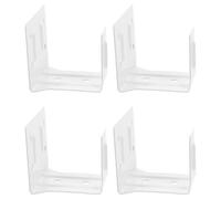ibasenice 4 Pièces Support Central pour Store Enrouleur, Fer Blanc | Installation sans Perçage, Résistance à Rouille, Usage Domestique pour Stores à Rouleau, Accessoire Compact