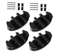 ibasenice 4 Pièces Support d'attache pour Bateau Taquet de palourde de Corde de Bateau Taquet d'amarrage Marin Pince à Crampons de Corde Nylon Noir