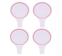 ibasenice 4 Pièces Tableau Blanc Effaçable à Sec Portable Rouge pour Juges et Arbitres, Format Simple Face en Mousse, pour Événements et Performances en Plein Air