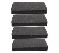 ibasenice 4 Pièces Tapis de Course Antichoc Tapis de Protection Sol Antidérapant et Insonorisant Amortisseur Caoutchouc pour Fitness Lave Linge Noir et Bleu