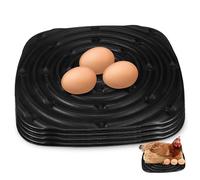 ibasenice 4 pièces Tapis de Nidification pour Poules Lavables Éponge Haute Densité Coussin Confortable pour Boîte de Nidification Protection des Œufs Découpable et Antidérapant