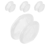 ibasenice 4 Pièces Ventouses Visage Masseur Facial à Ventouses en Silicone Haute Transparence, Réutilisables, pour Soins Peau et Voyage